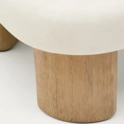 Kave Home Salontafel Labra Outdoor Wit Cement 140cm