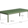 Kave Home Salontafel Maurina Staal Tegels Groen 122cm