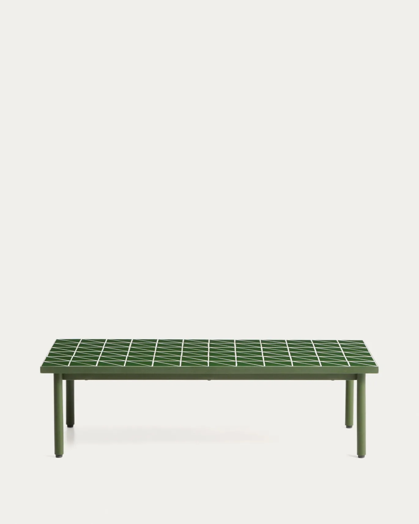 Kave Home Salontafel Maurina Staal Tegels Groen 122cm