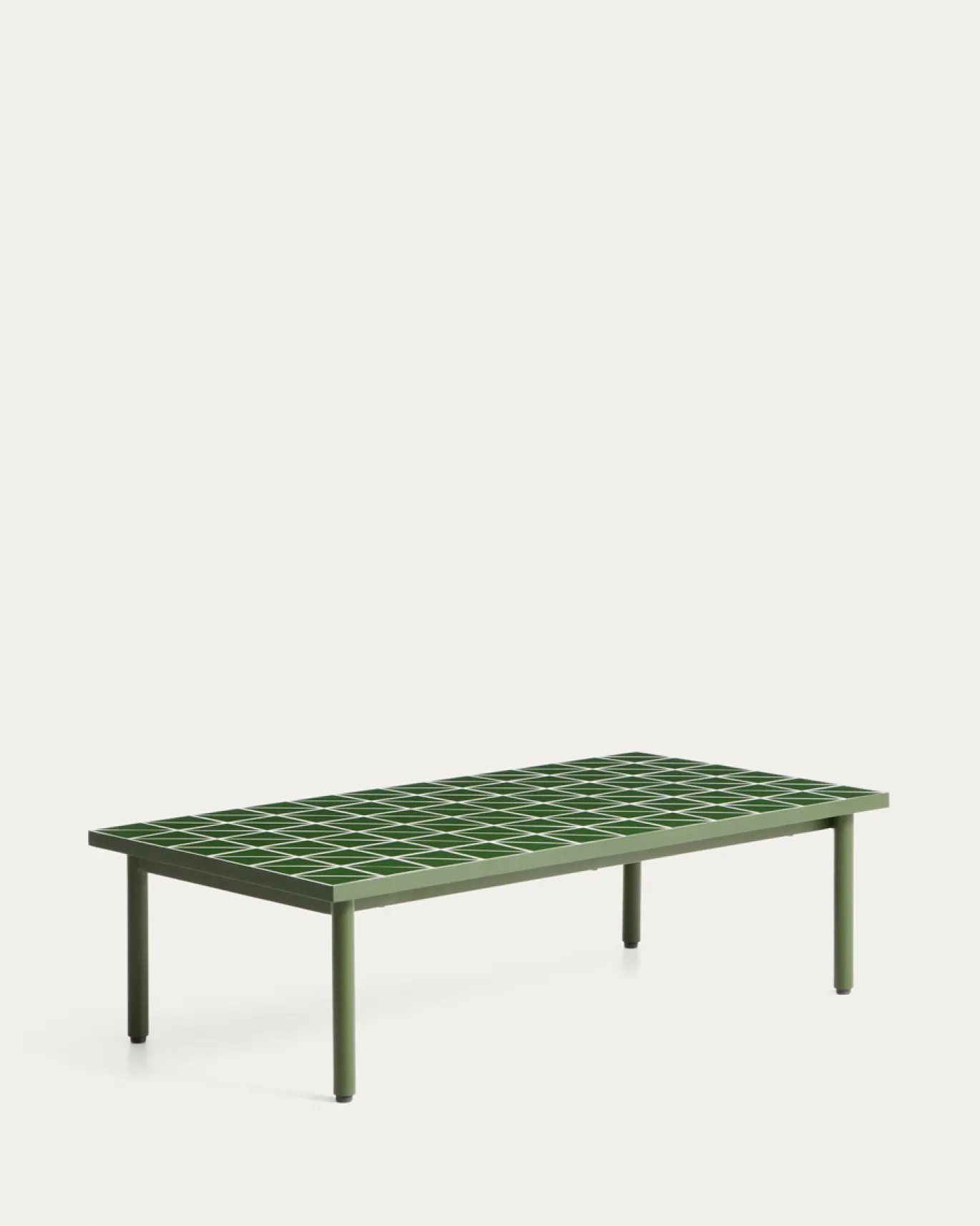 Kave Home Salontafel Maurina Staal Tegels Groen 122cm