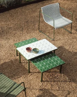 Kave Home Salontafel Maurina Staal Tegels Groen 122cm