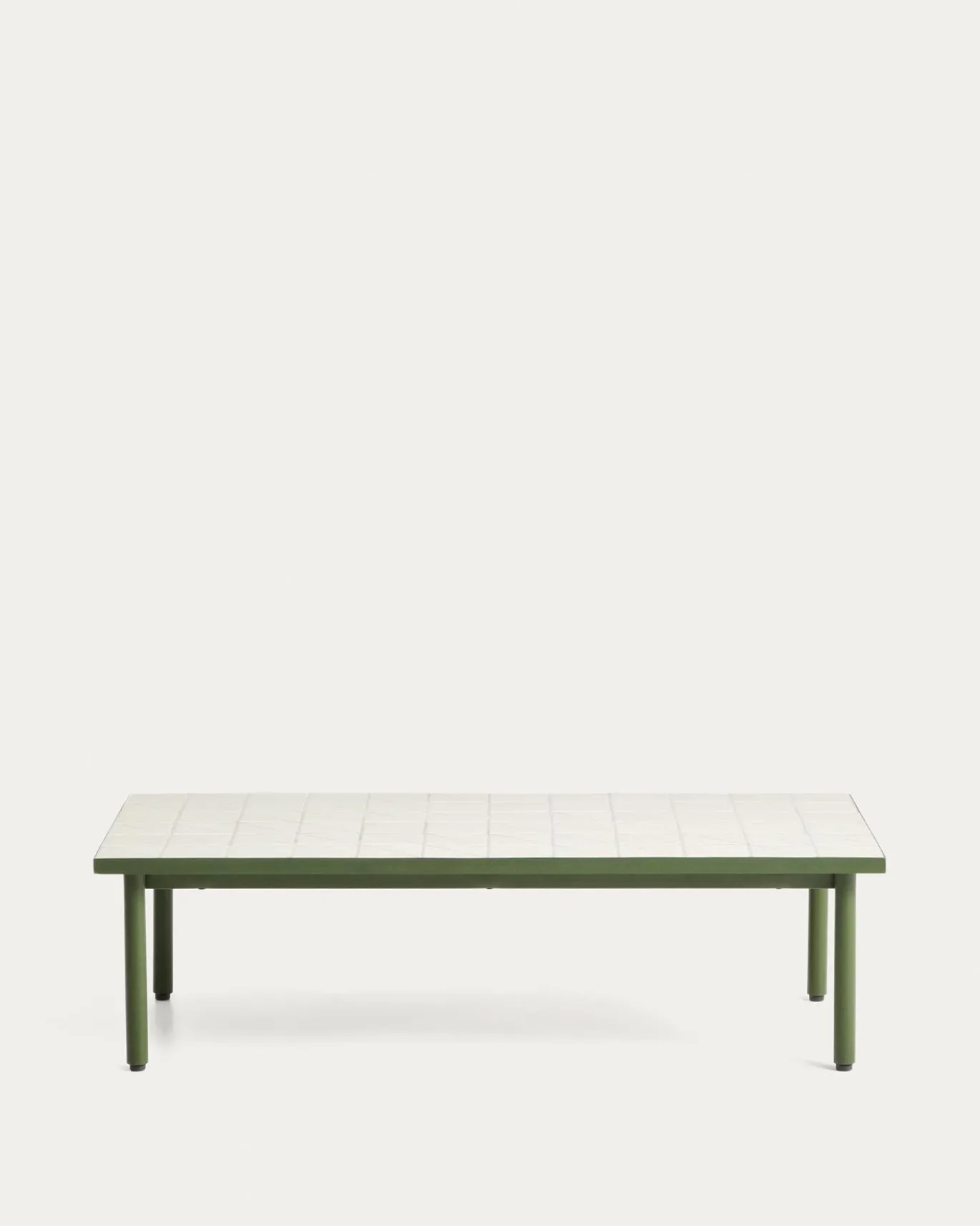 Kave Home Salontafel Maurina Staal Tegels Beige 122cm
