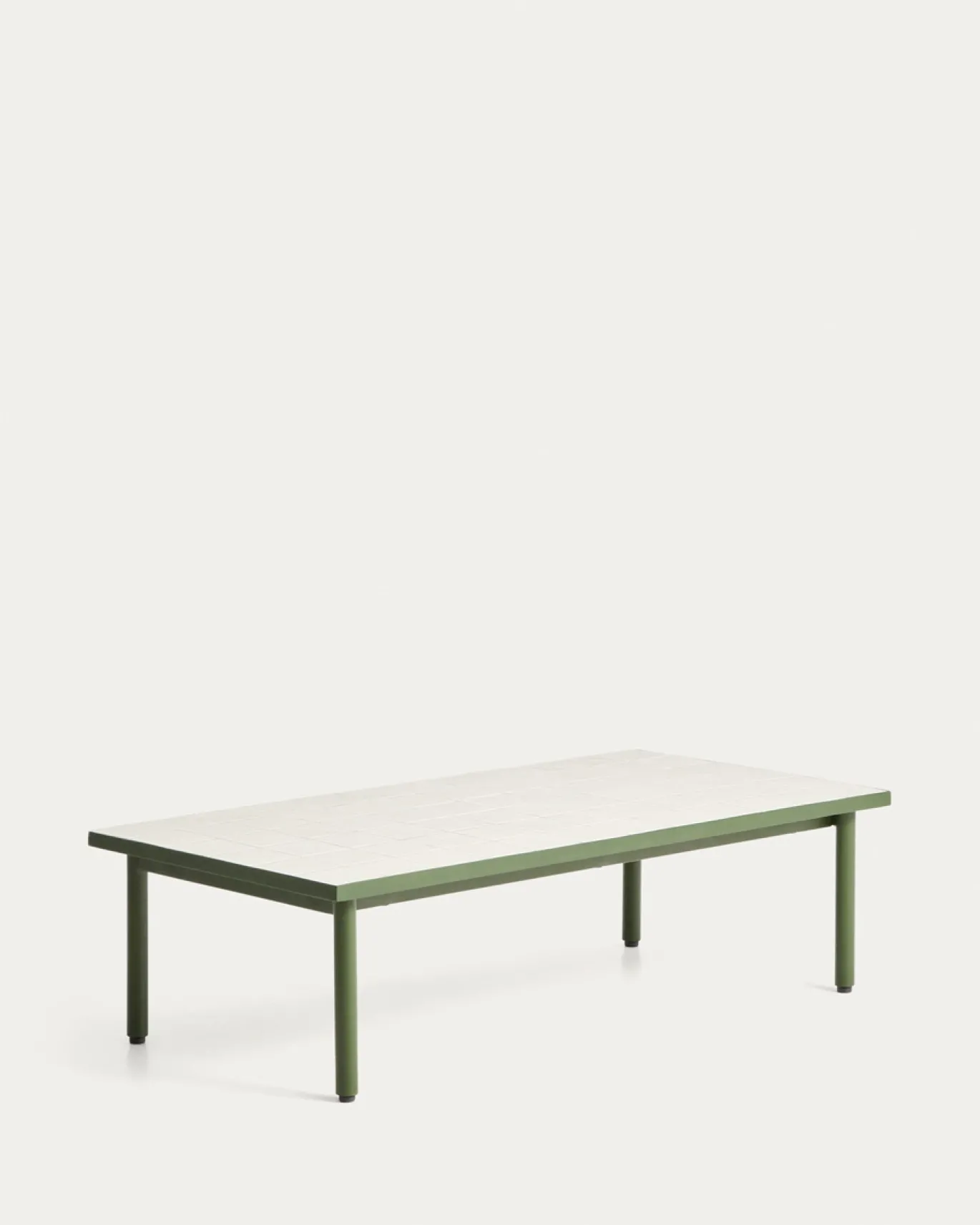 Kave Home Salontafel Maurina Staal Tegels Beige 122cm