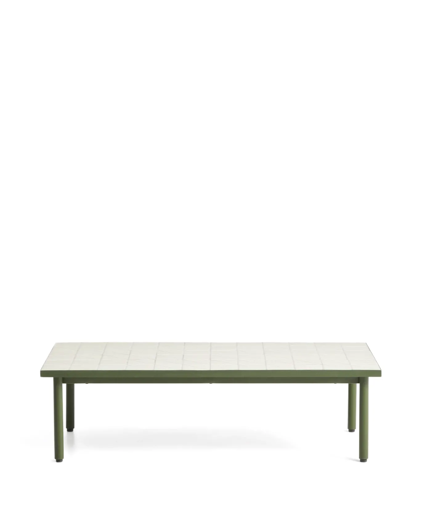 Kave Home Salontafel Maurina Staal Tegels Beige 122cm