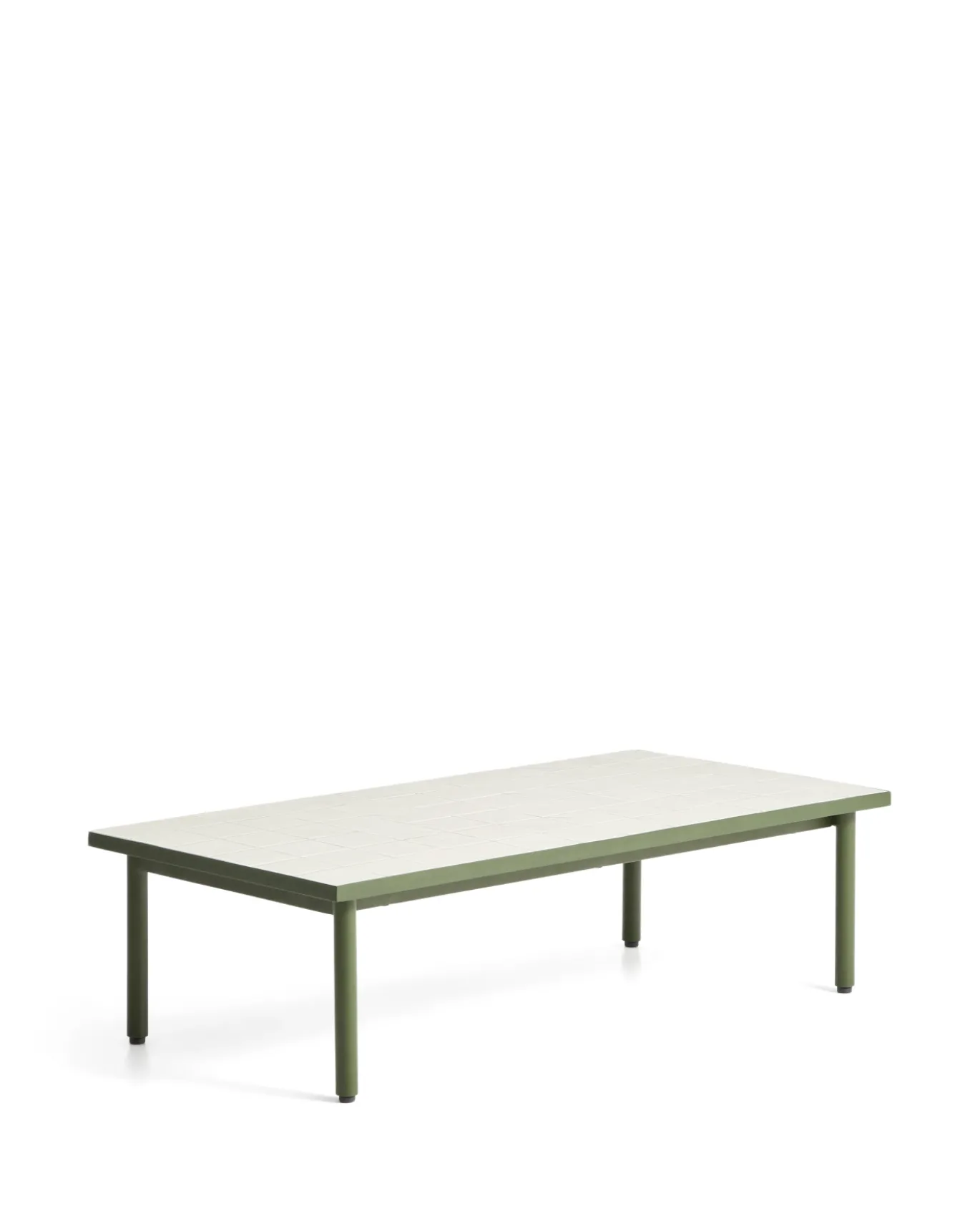 Kave Home Salontafel Maurina Staal Tegels Beige 122cm