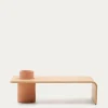 Kave Home Salontafel Olaria Terracotta Eikenfineer 110x60cm