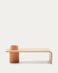 Kave Home Salontafel Olaria Terracotta Eikenfineer 110x60cm