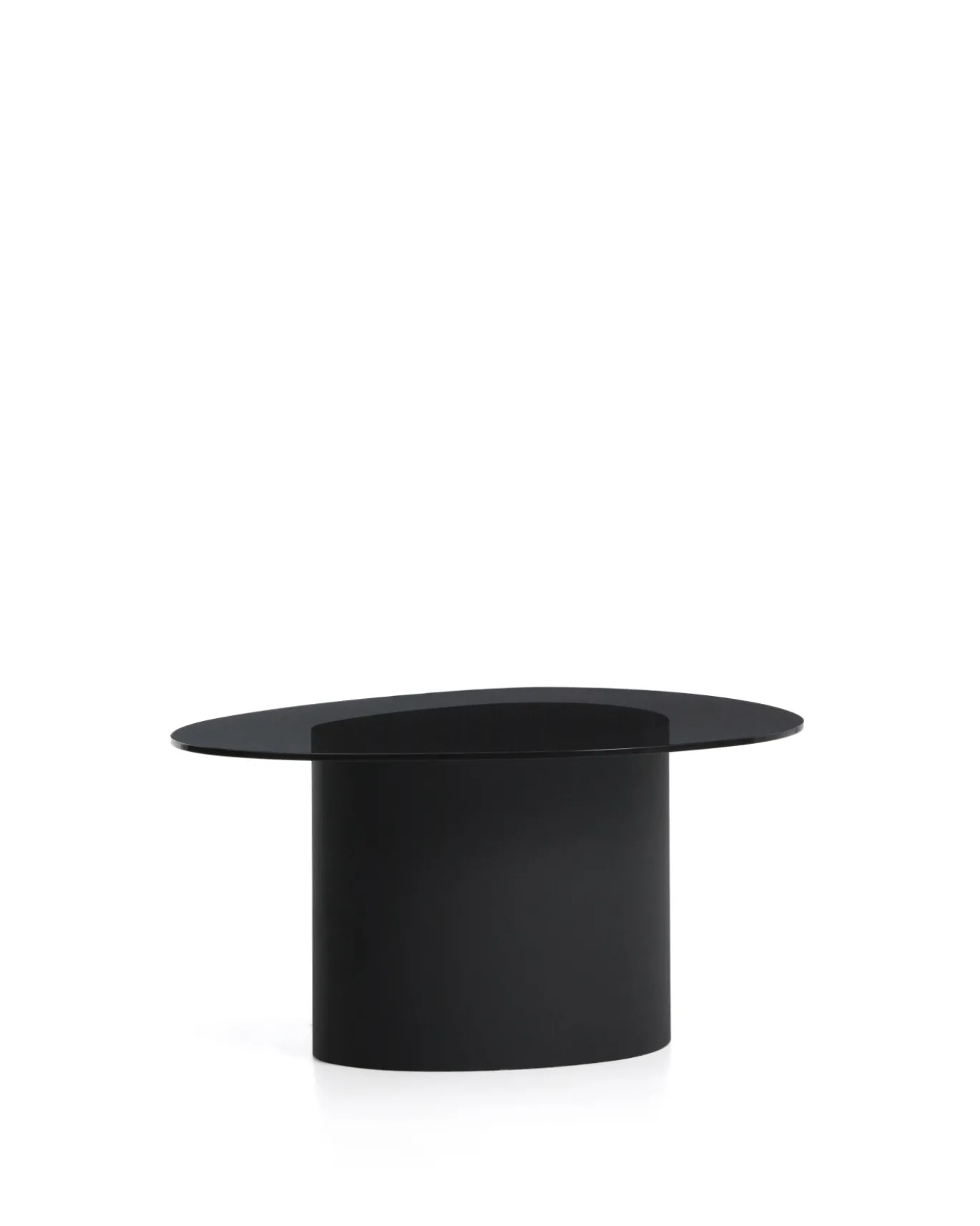 Kave Home Salontafel Olir Glas Metaal Zwart 82cm