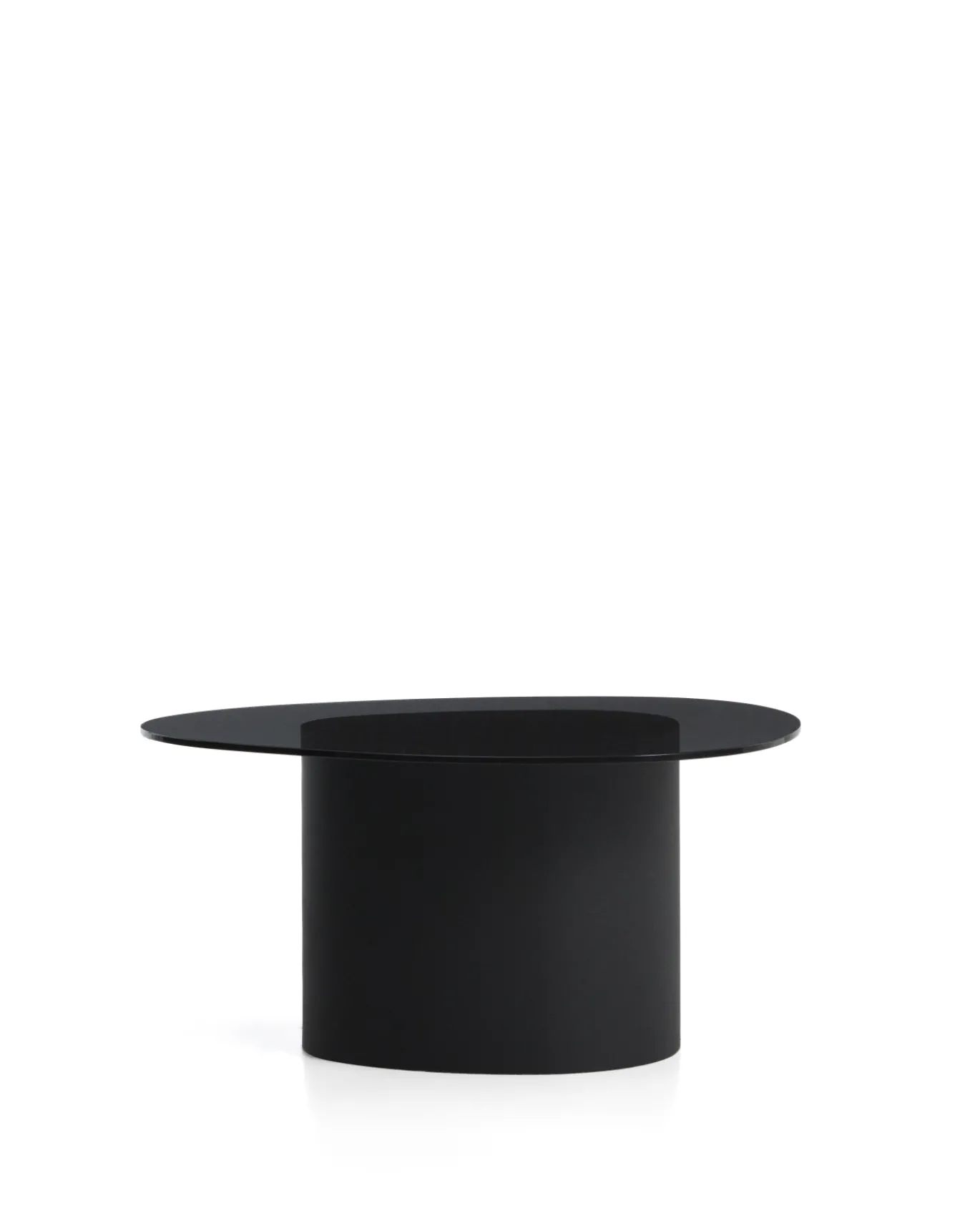 Kave Home Salontafel Olir Glas Metaal Zwart 82cm
