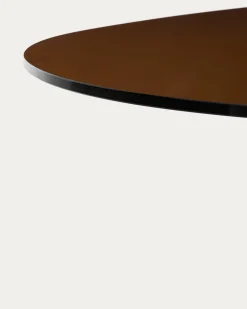 Kave Home Salontafel Olir Glas Metaal Bruin 140cm