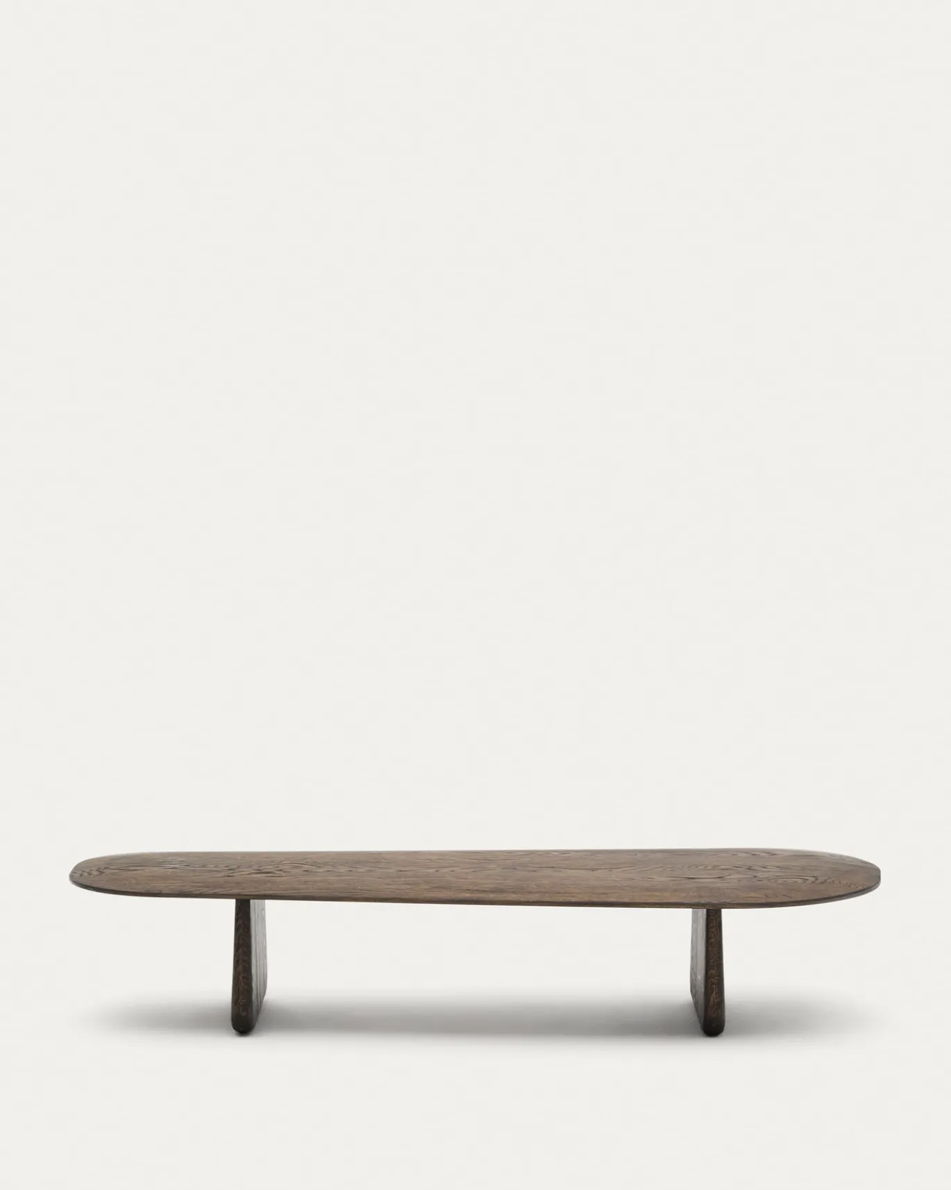 Kave Home Salontafel Pirita Eikenhout Donkerbruin 146x56,5cm
