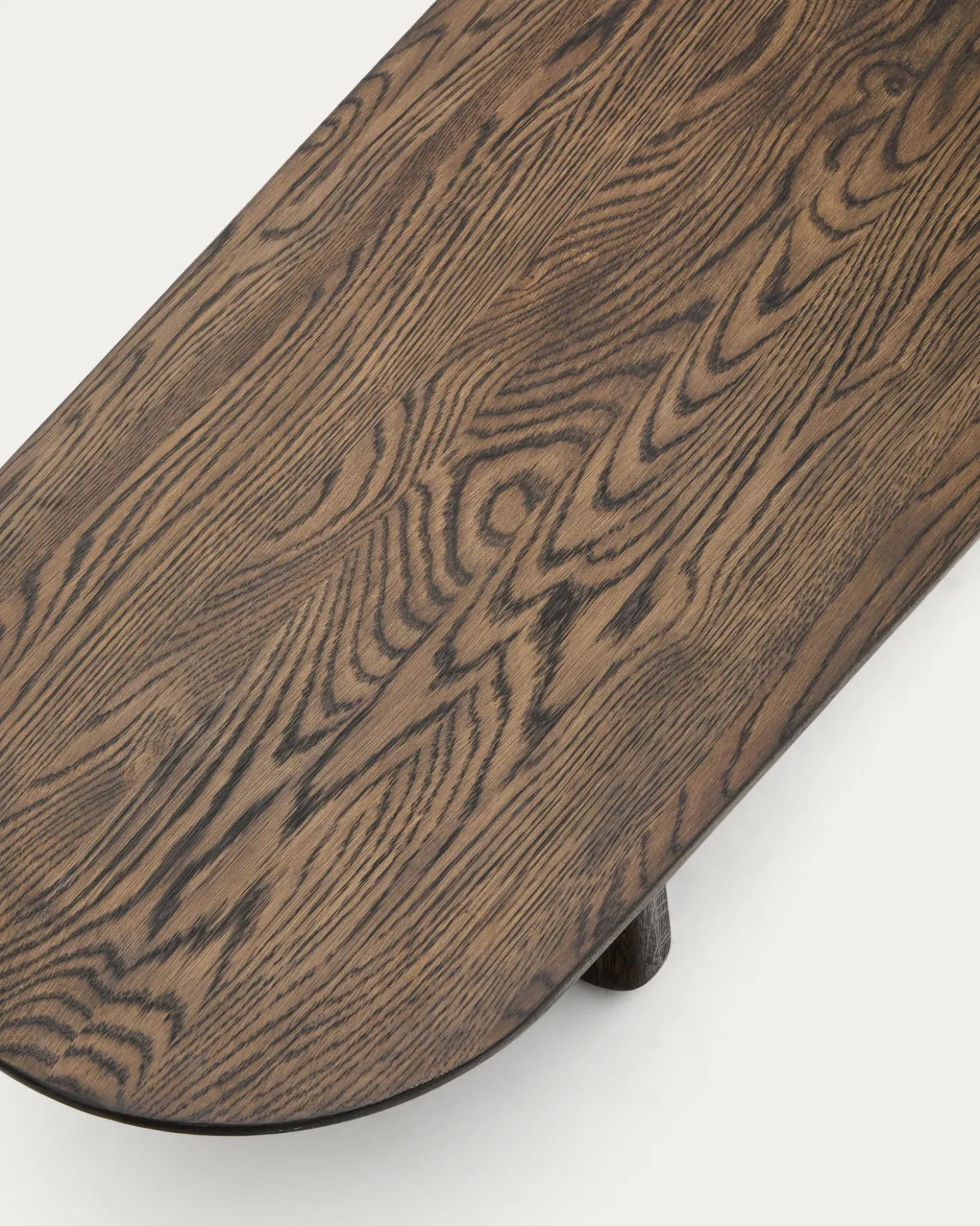 Kave Home Salontafel Pirita Eikenhout Donkerbruin 146x56,5cm