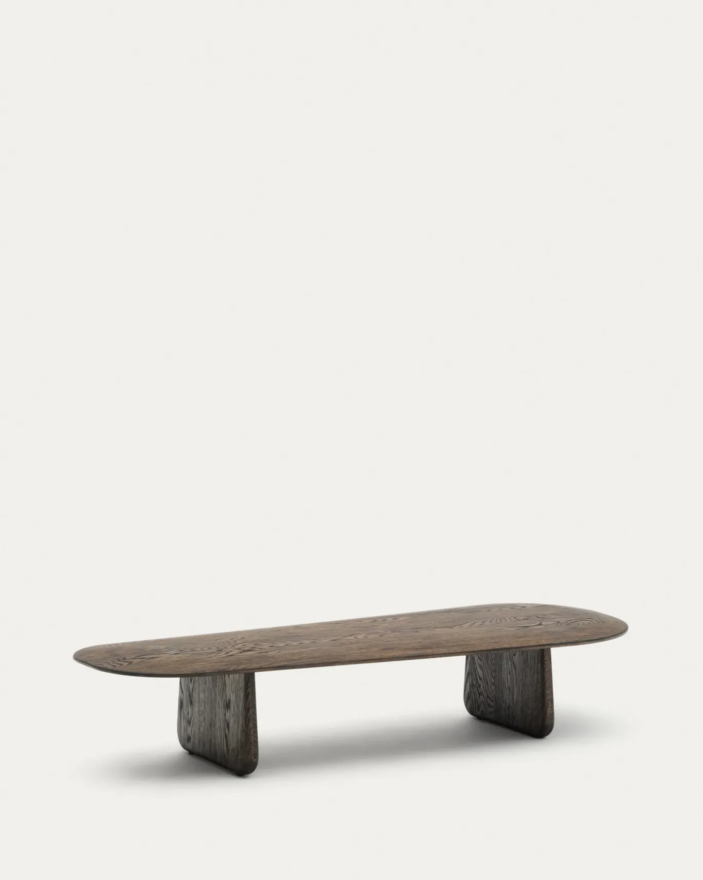 Kave Home Salontafel Pirita Eikenhout Donkerbruin 146x56,5cm