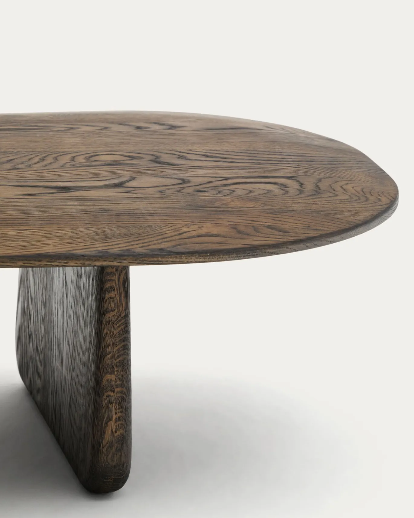 Kave Home Salontafel Pirita Eikenhout Donkerbruin 146x56,5cm