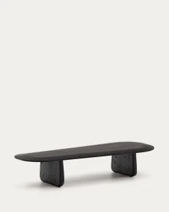 Kave Home Salontafel Pirita Eikenhout Zwart 146x56,5cm