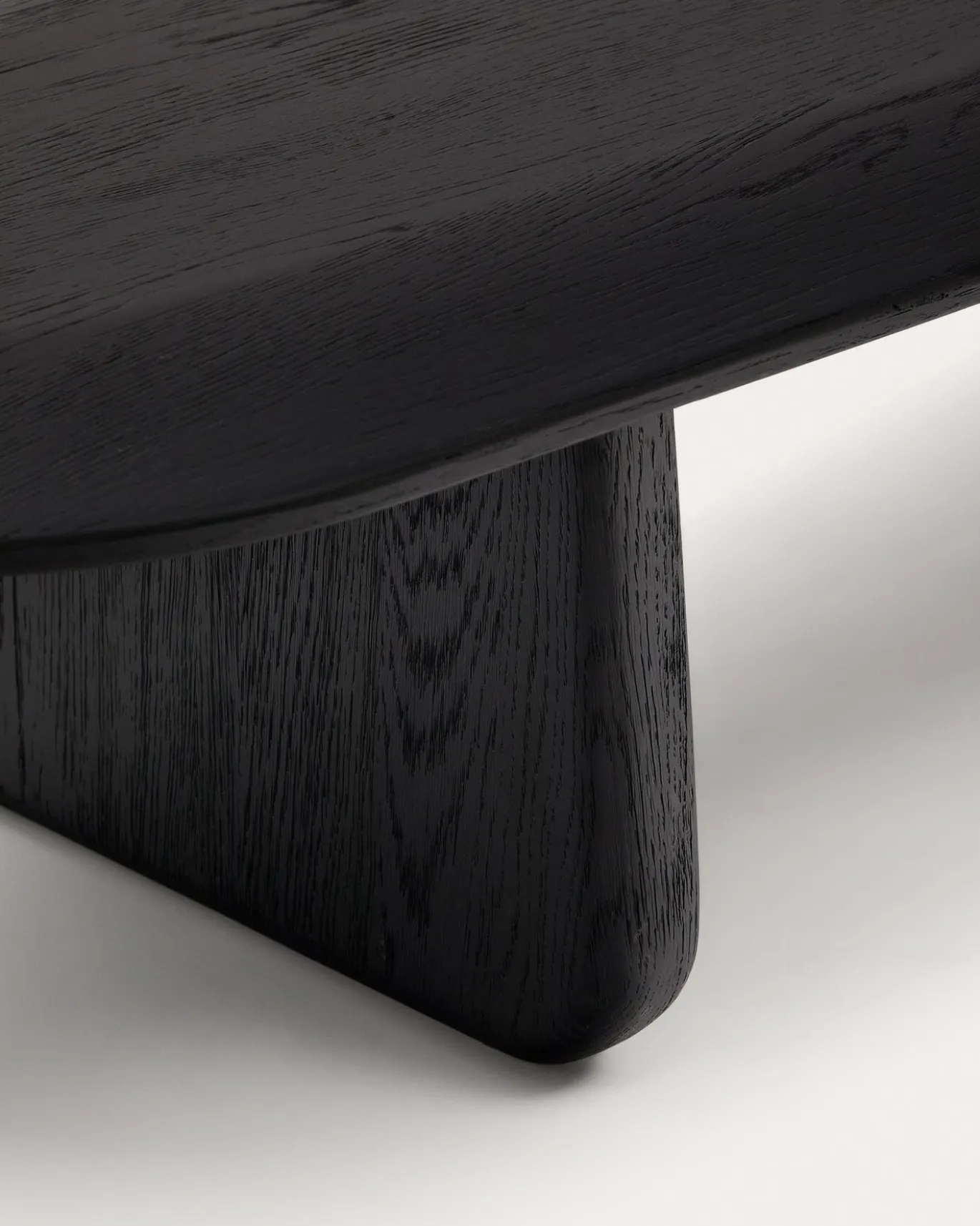 Kave Home Salontafel Pirita Eikenhout Zwart 146x56,5cm