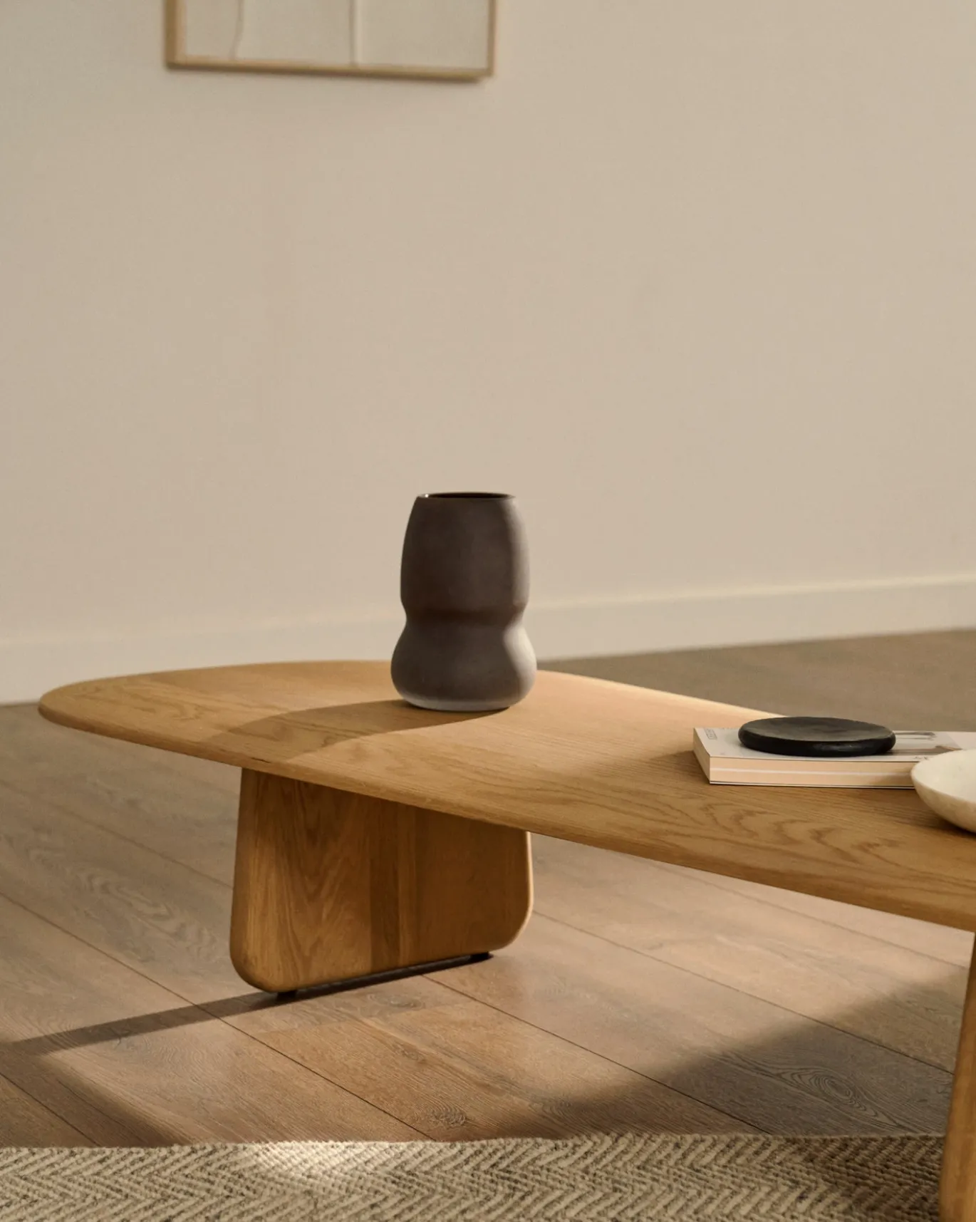 Kave Home Salontafel Pirita Eikenhout Naturel 146x56,5cm