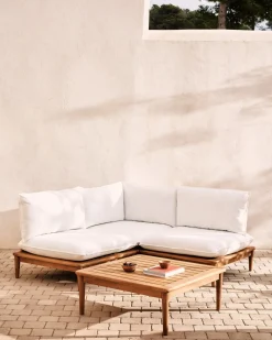 Kave Home Salontafel Portitxol Massief Teakhout 80x80cm