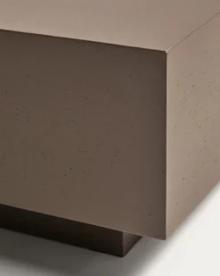 Kave Home Salontafel Rustella Cement Bruin 80x60cm