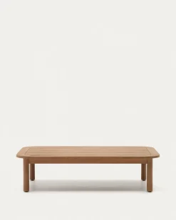 Kave Home Salontafel Sacova Outdoor Massief Eucalyptushout 140x89cm