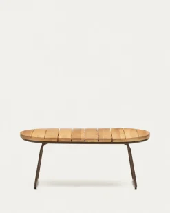 Kave Home Salontafel Salguer Outdoor Massief Acaciahout Ø100x50cm