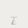 Kave Home Salontafel Saura met Wit Terrazzo Blad en Wit Terrazzo Voet 44x44x48cm