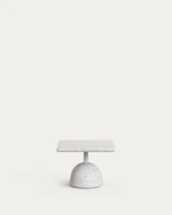 Kave Home Salontafel Saura Wit Terrazzo 32x48x48cm