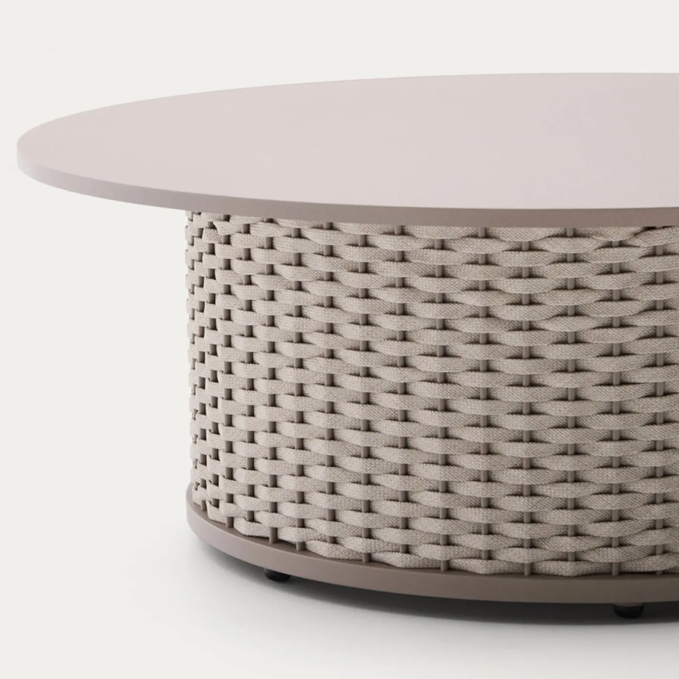 Kave Home Salontafel Sedalis Outdoor Taupe Ø99cm