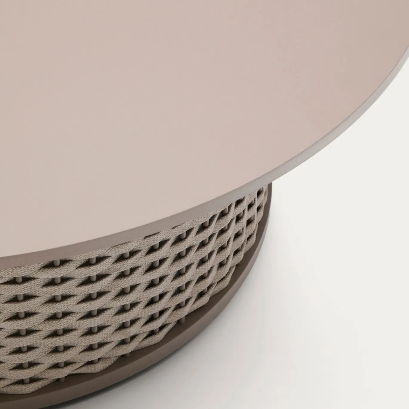 Kave Home Salontafel Sedalis Outdoor Taupe Ø99cm