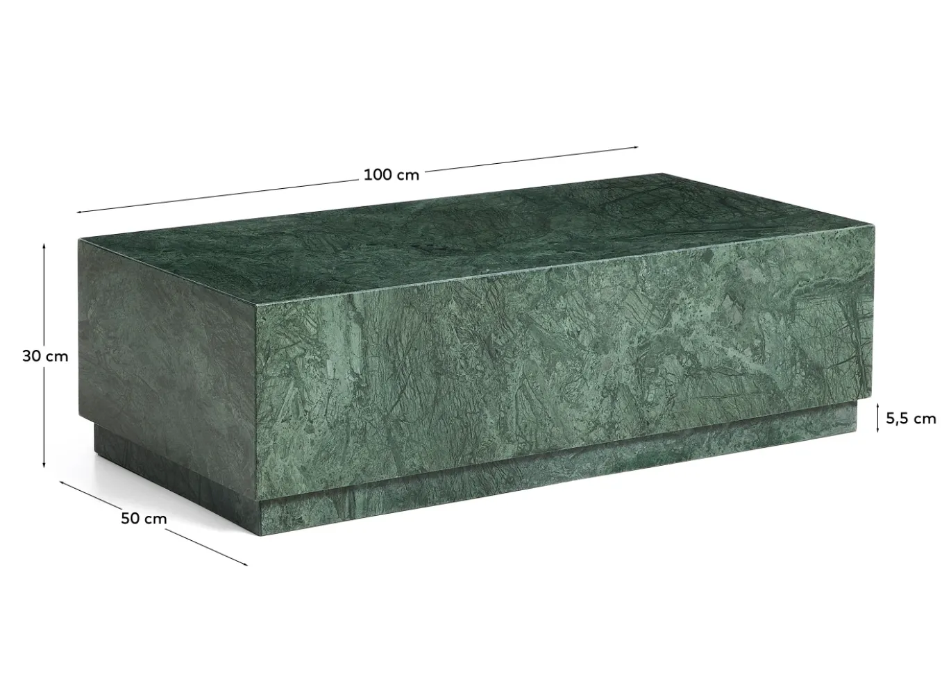 Kave Home Salontafel Sorein Marmer Groen 100cm