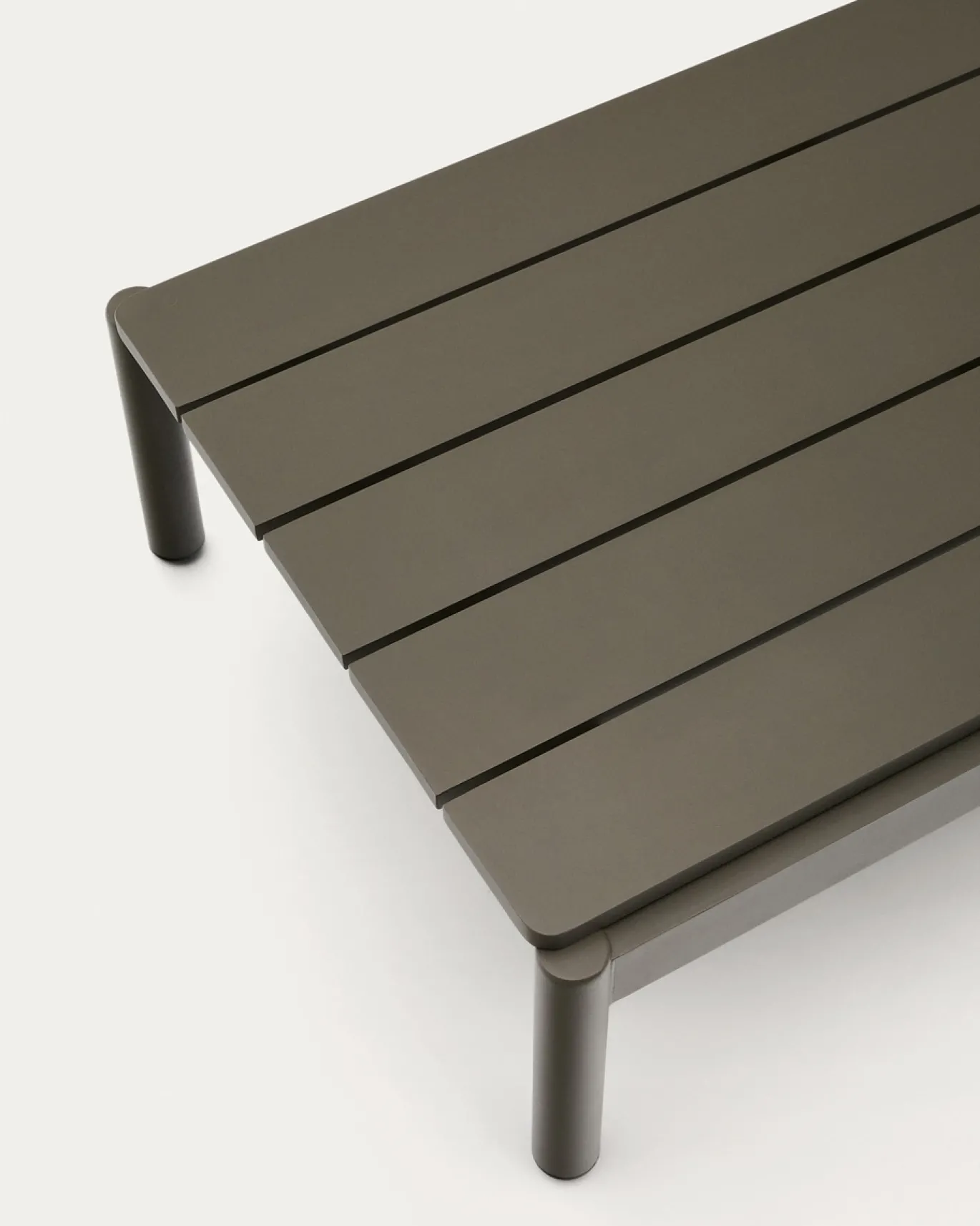 Kave Home Salontafel Sorells Groen Aluminium 52,4x91cm