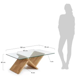 Kave Home Salontafel Waley 120x70cm