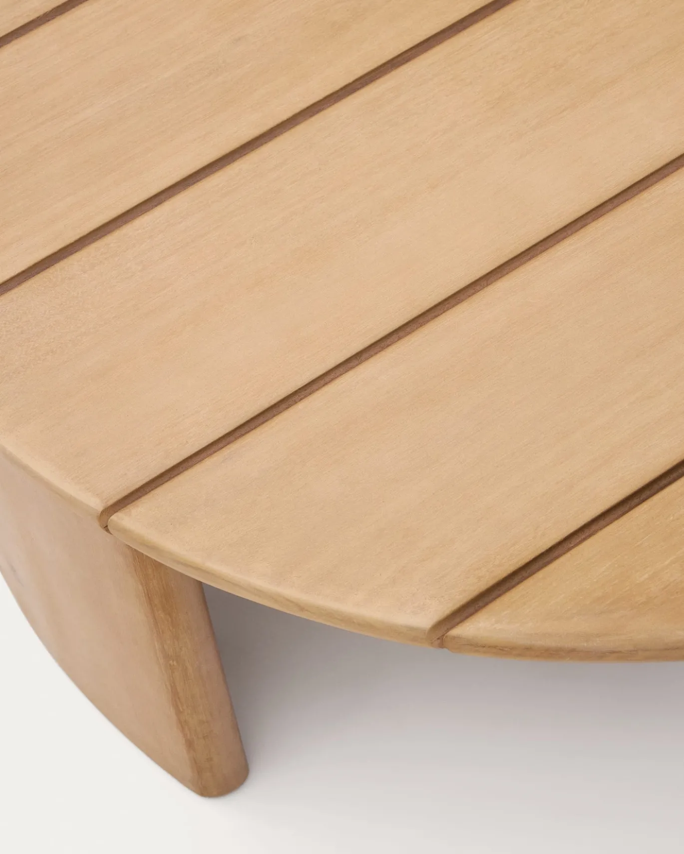Kave Home Salontafel Xoriguer Massief Eucalyptushout Ø90cm