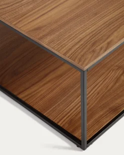 Kave Home Salontafel Yoana Bruin Walnootfineer 80x80cm