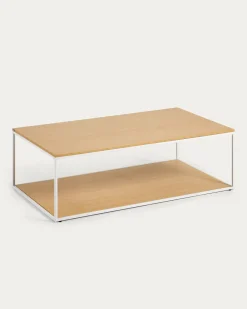 Kave Home Salontafel Yoana Eikenfineer Naturel/Wit 110x60cm