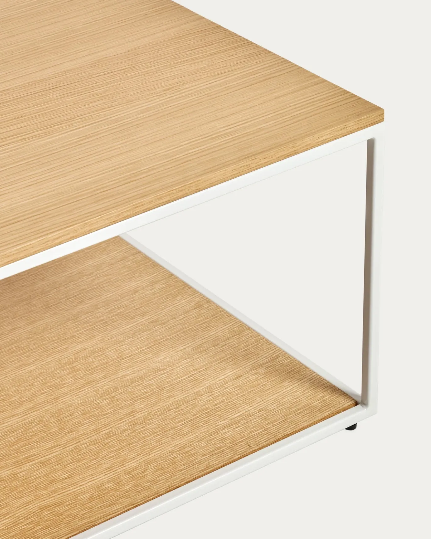 Kave Home Salontafel Yoana Eikenfineer Naturel/Wit 110x60cm