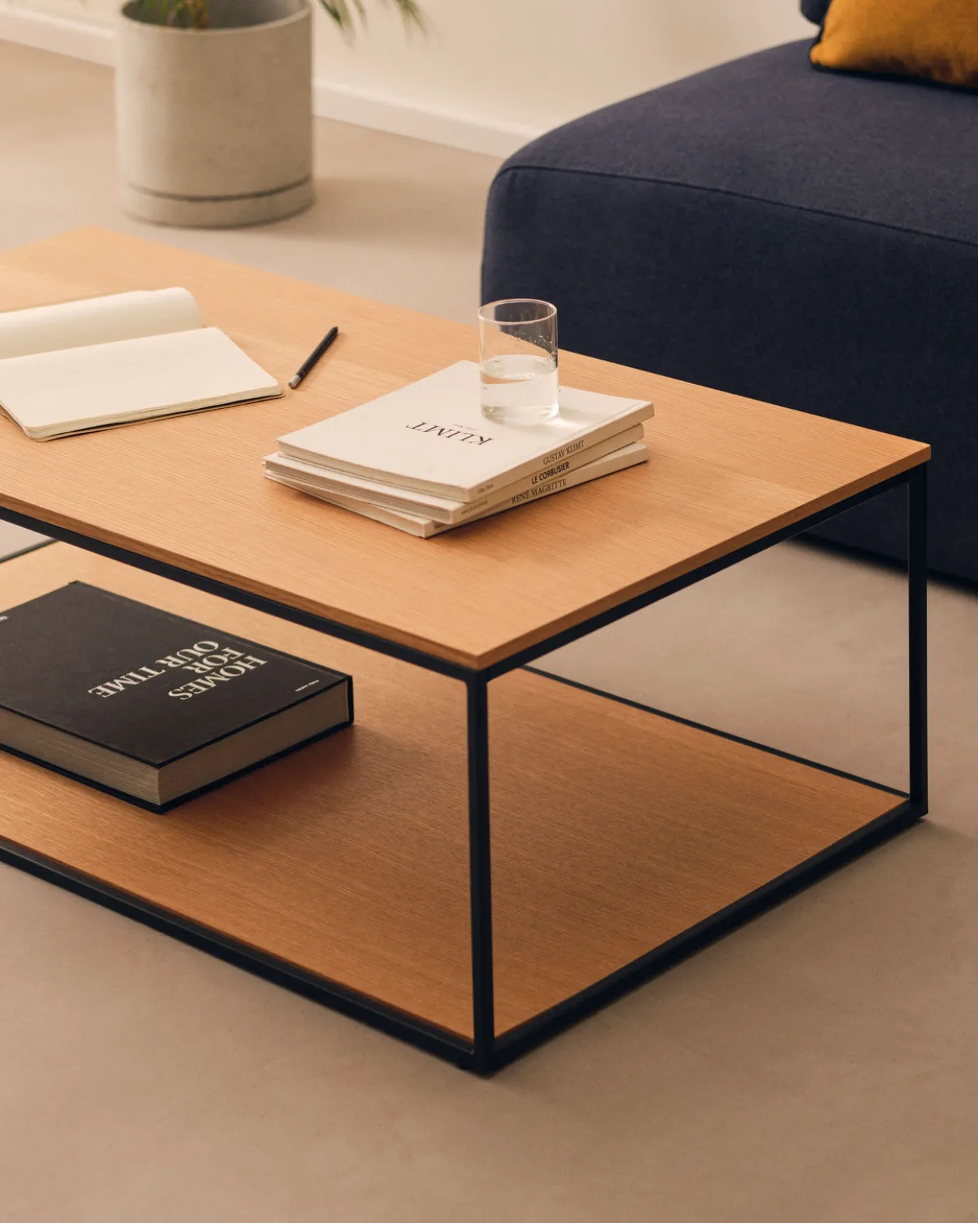 Kave Home Salontafel Yoana Naturel Eikenfineer 110x60cm