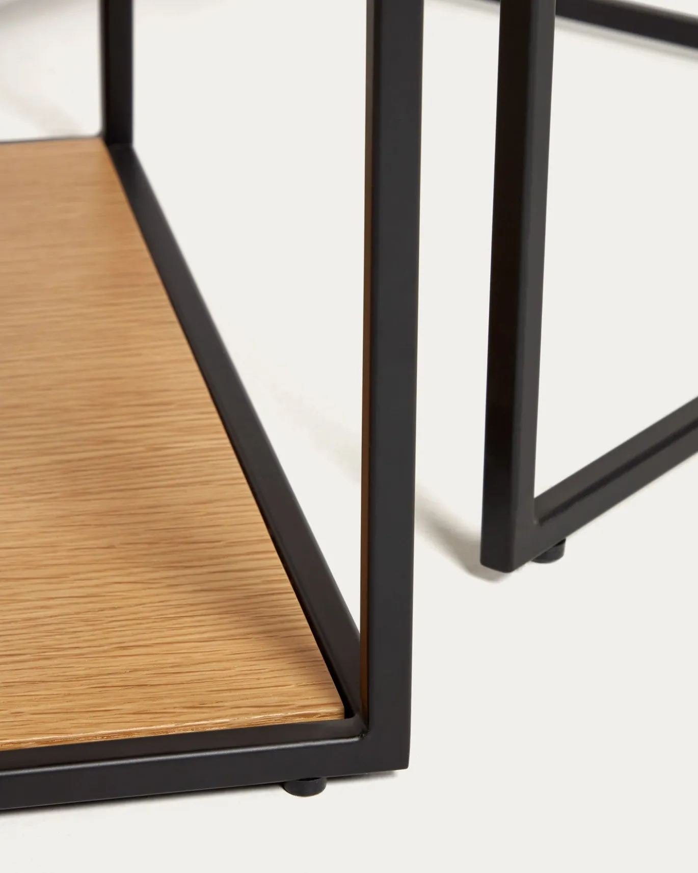 Kave Home Salontafel Yoana Set van 2 Naturel Eikenfineer