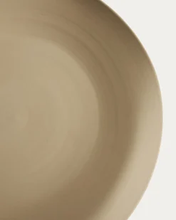 Kave Home Schaal Ebenor Midden Beige Keramiek Ø53cm