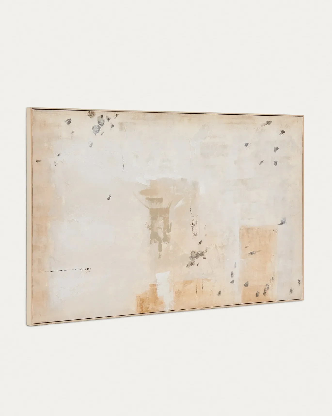 Kave Home Schilderij Abstract Silpa Taupe 200x120cm