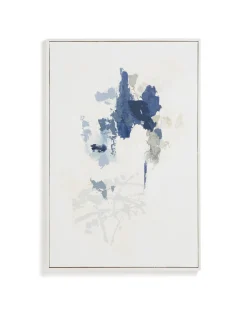 Kave Home Schilderij Erale Abstract Grijs Blauw 90cm