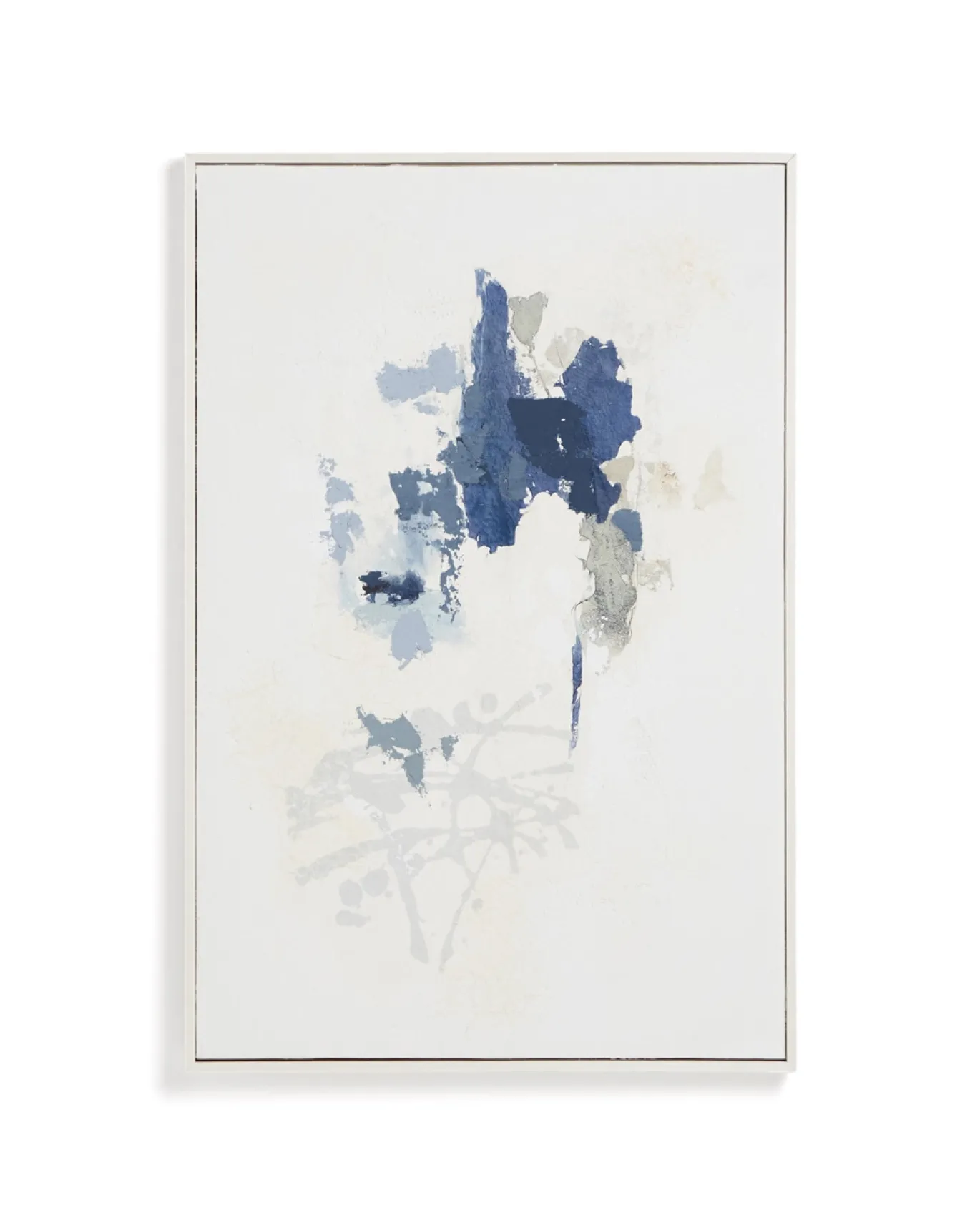 Kave Home Schilderij Erale Abstract Grijs Blauw 90cm