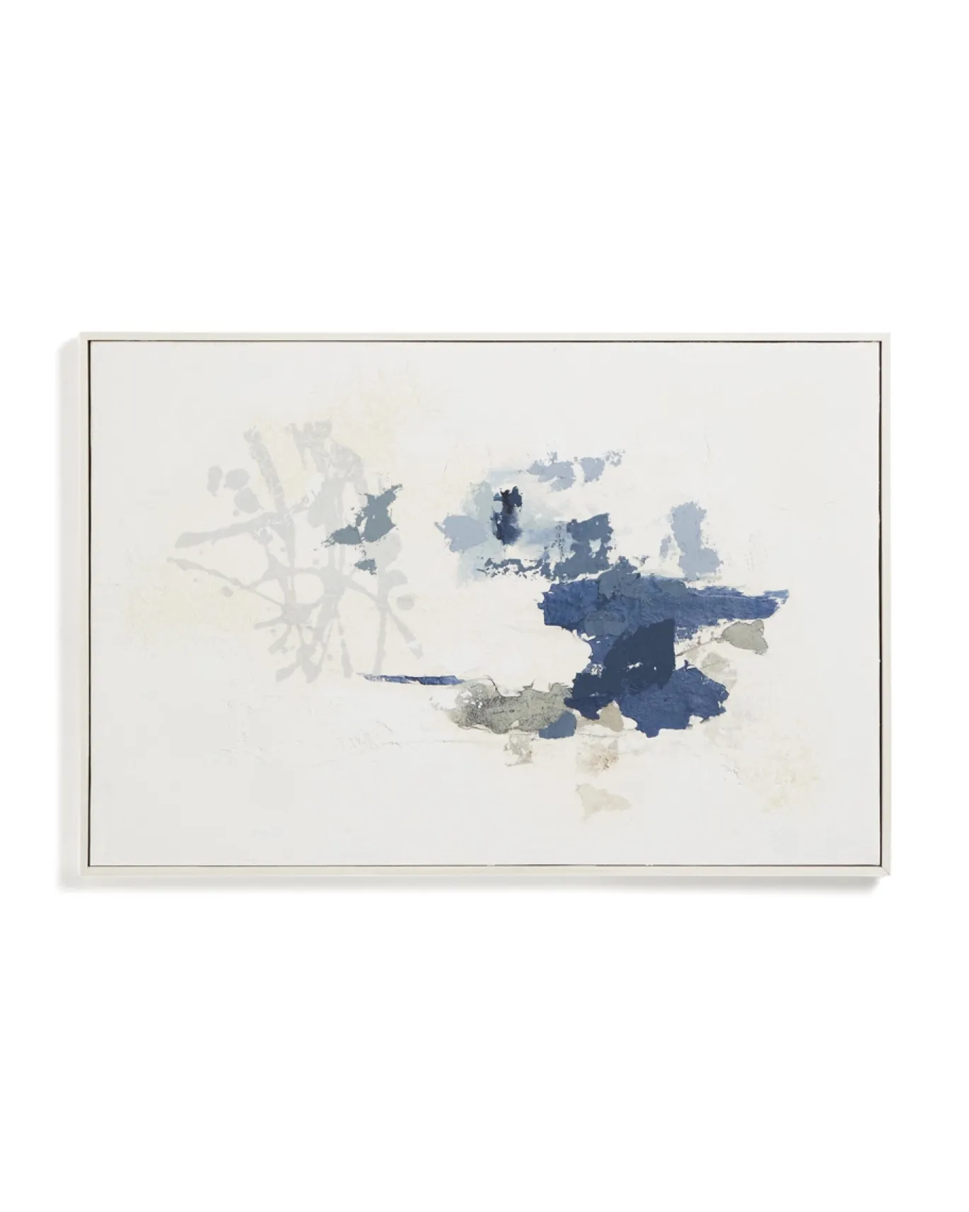 Kave Home Schilderij Erale Abstract Grijs Blauw 90cm
