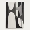 Kave Home Schilderij Onure Abstract Zwart Wit 90cm