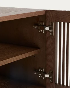 Kave Home Schoenenkast Beyla Essenfineer Walnoot 98cm