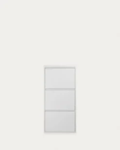 Kave Home Schoenenkast Ode 50x103cm 3 Deuren Wit