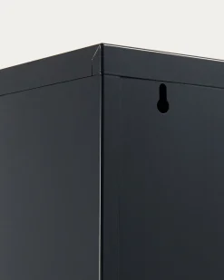 Kave Home Schoenenkast Ode 50x103cm 3 Deuren Zwart