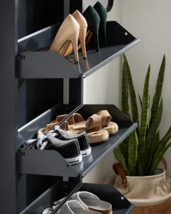 Kave Home Schoenenkast Ode 50x103cm 3 Deuren Zwart