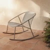 Kave Home Schommelstoel Atrani Staal/Touw Taupe