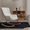 Kave Home Schommelstoel Maustin Wit Bouclé